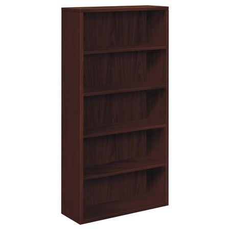 Hon Laminate Bookcase, Five-Shelf, 36w x 13-1/8d x 71h, Mahogany H105535.NN